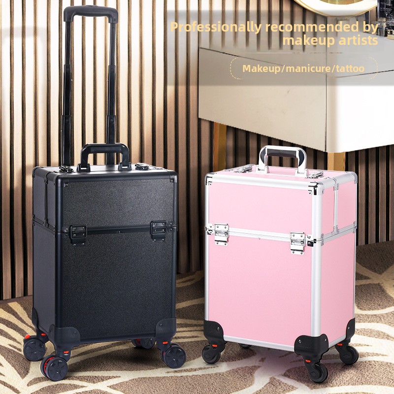 Beauty With Makeup - Professional Nail Art Case Rolling Makeup