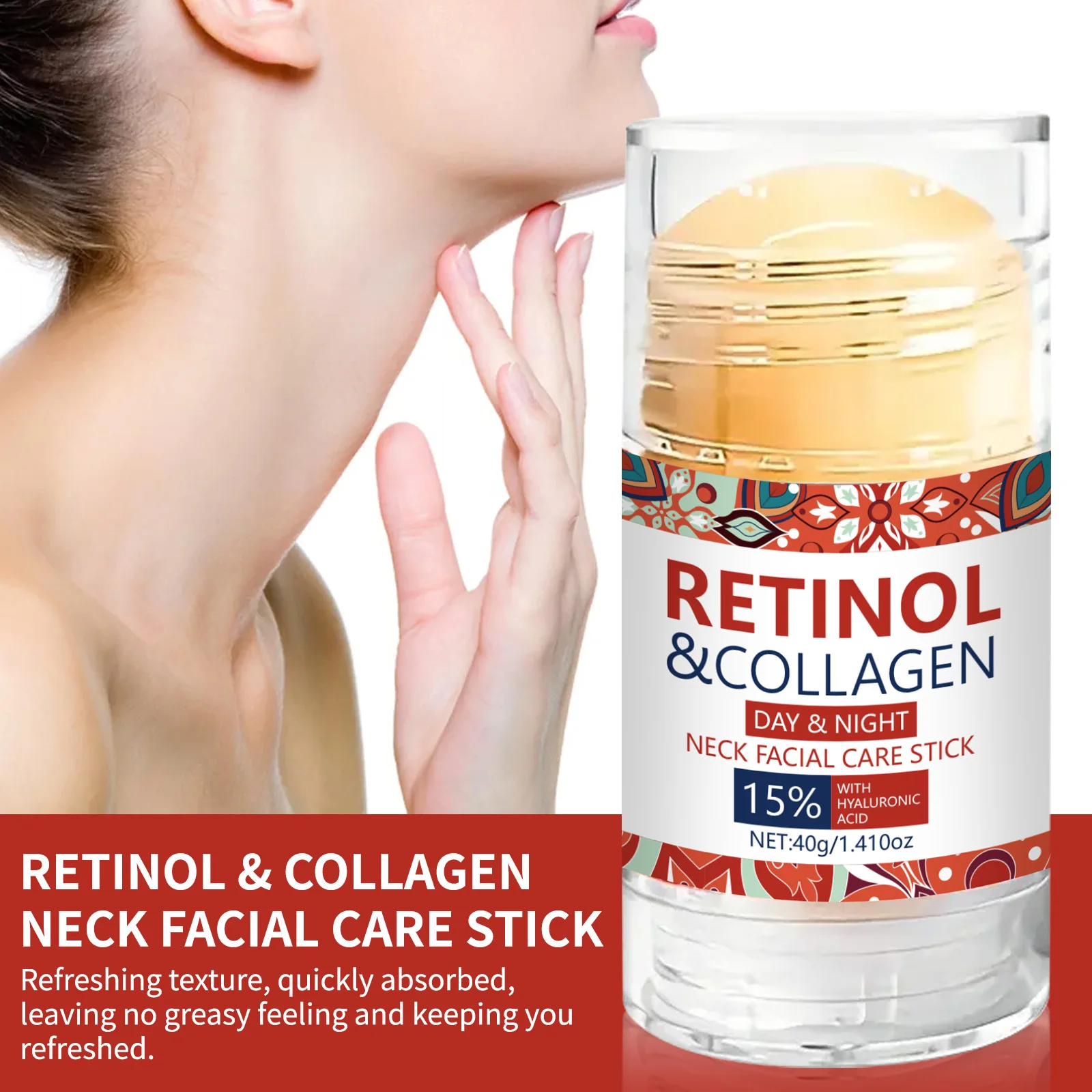 Anti-Aging Face Cream - 40g Retinol & Collagen Face Stick