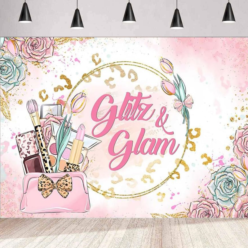 Beauty Makeup Events - Makeup Spa Happy Birthday Photography Backdrop