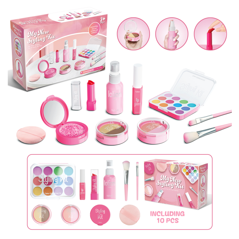 Beauty Makeup Set For Kids - Kids Pretend Makeup Play Set for