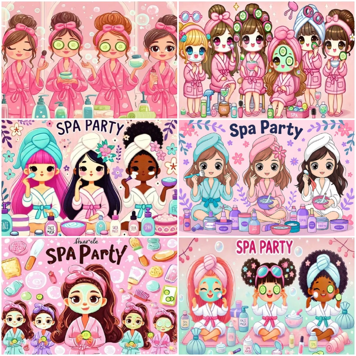 Cartoon Girls Spa Party Decora – Beauty Makeup Events Bewertung und Preis