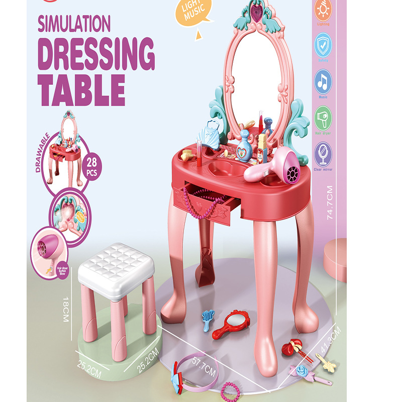 New Pretend Play Makeup Table  – Beauty Makeup Set For Kids Bewertung und Preis