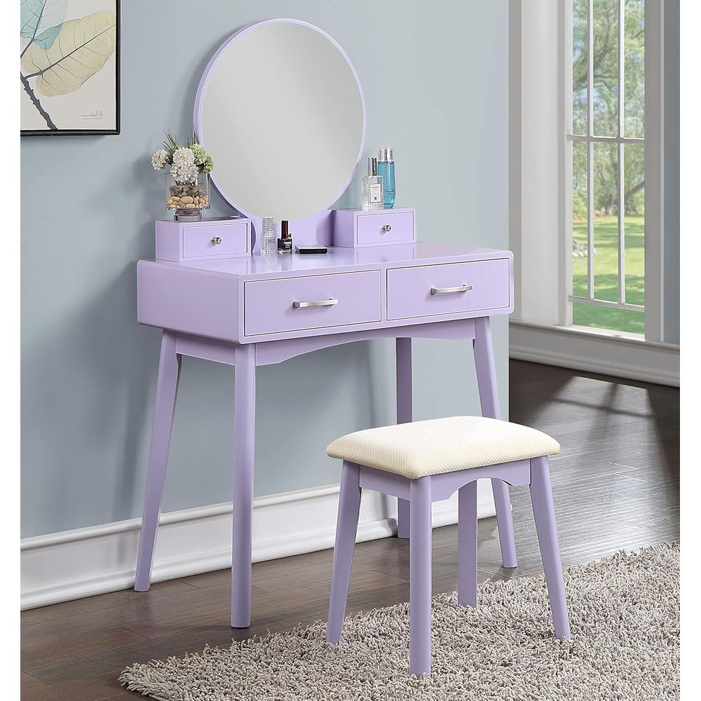 Large Round Mirror Vanity Set  – Beauty With Makeup Bewertung und Preis