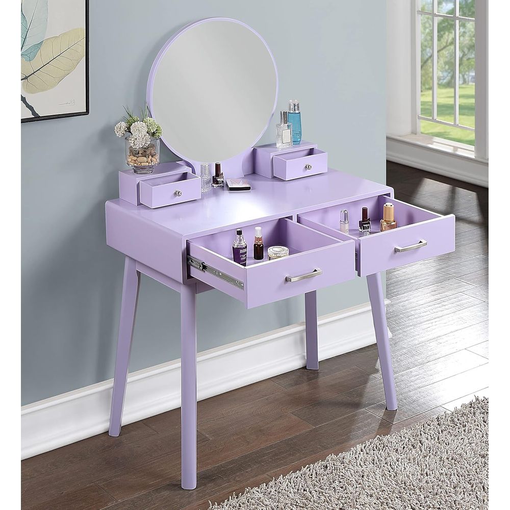 Large Round Mirror Vanity Set  – Beauty With Makeup Bewertung und Preis