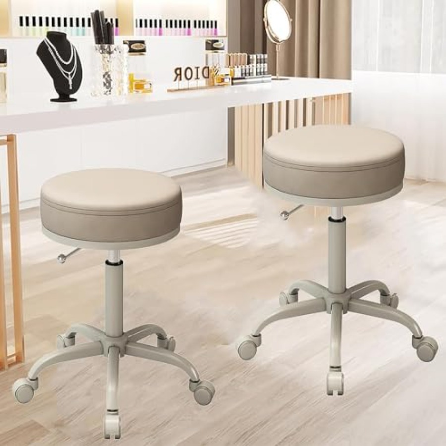Round Swivel Stool, Modern Bea – Beauty Lab Makeup Bewertung und Preis
