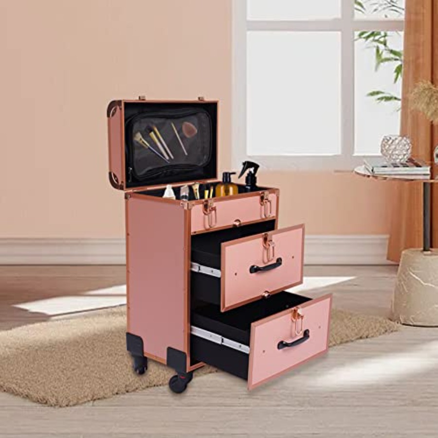 3-Tier Aluminum Rolling Makeup – Beauty With Makeup Bewertung und Preis