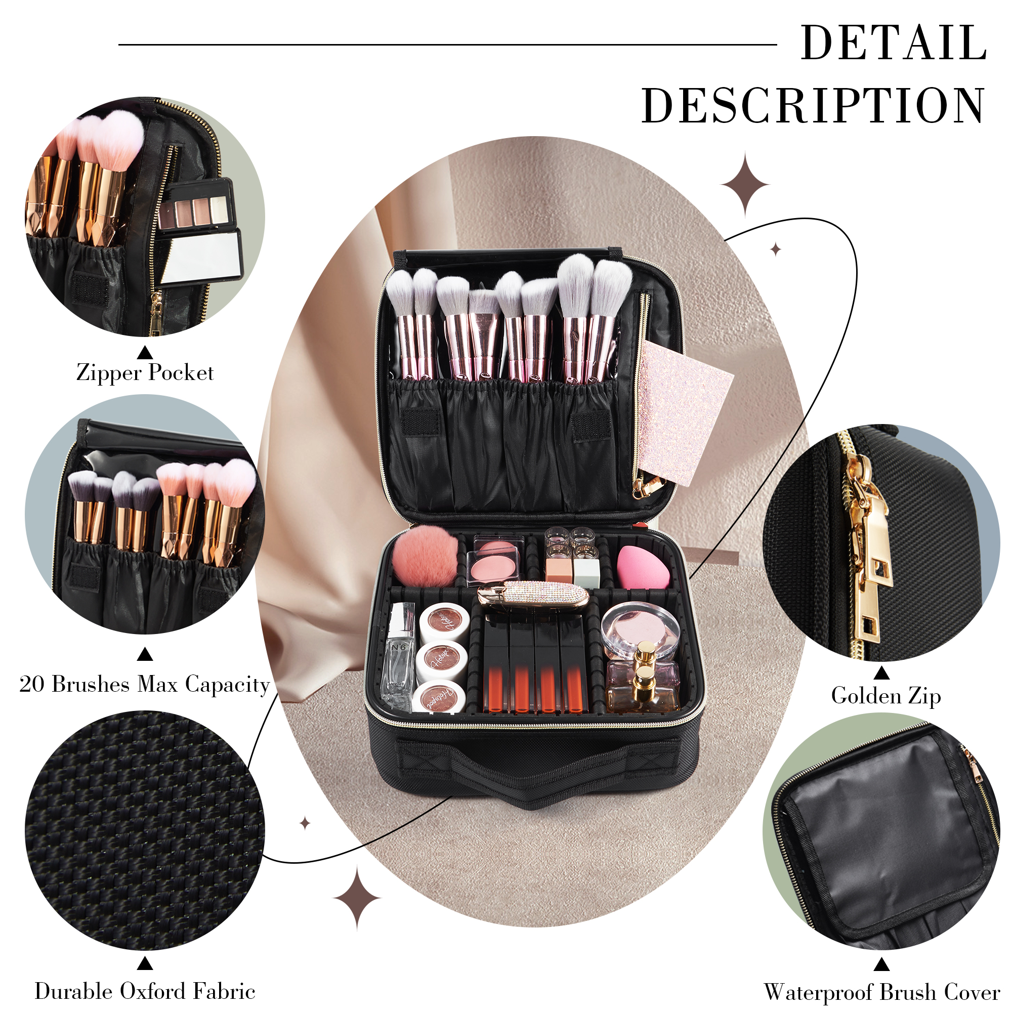 Cosmetic Case Makeup Bag Vanit – Beauty With Makeup Bewertung und Preis