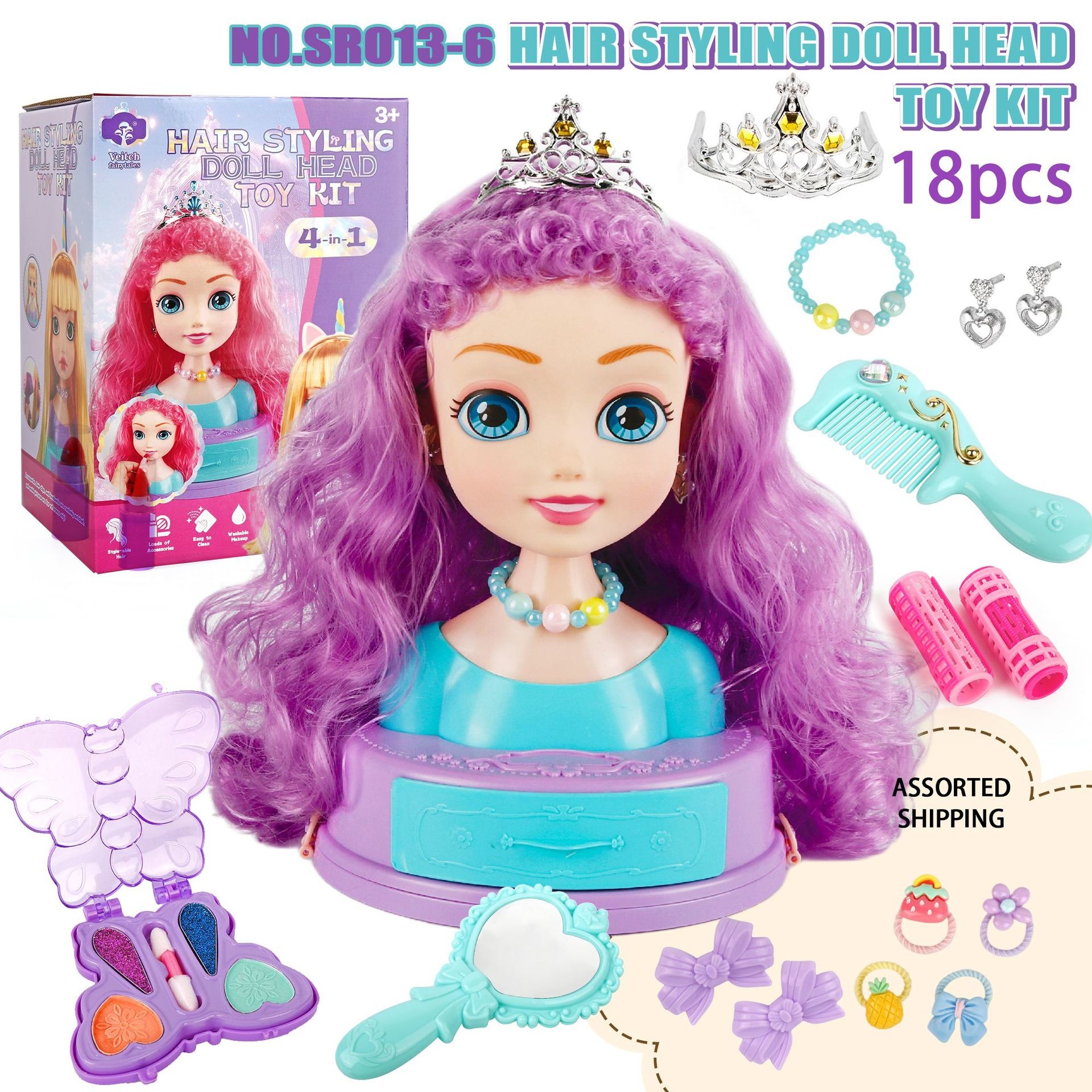 Hair Styling Doll Head Makeup  – Beauty Makeup Set For Kids Bewertung und Preis