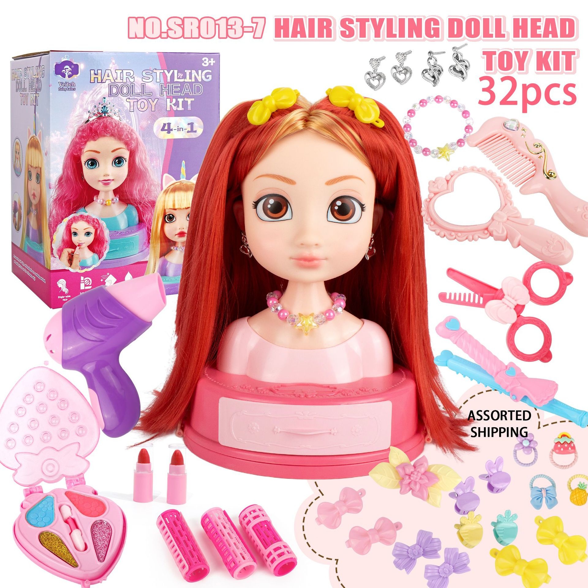 Hair Styling Doll Head Makeup  – Beauty Makeup Set For Kids Bewertung und Preis